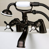 Essex Deck Mount Clawfoot Tub Faucet With Hand Shower - BUILDMYPLACE