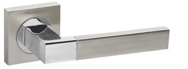 Ethno Km Sn/Cp - 3 Satin Nickel/Polished Chrome Door Handle Fuaro - BUILDMYPLACE