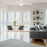 EVERETT 48 Inch 3 - Blade Ceiling Fan with LED Light & Pull Chain - LEDMyPlace