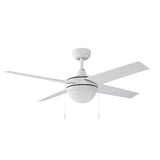 EVERETT 48 inch 4 - Blade Ceiling Fan with LED light & Pull Chain - LEDMyPlace