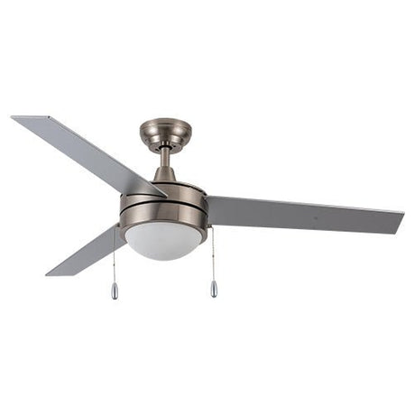 EVERETT 52 Inch 3 - Blade Ceiling Fan with LED Light & Pull Chain - LEDMyPlace