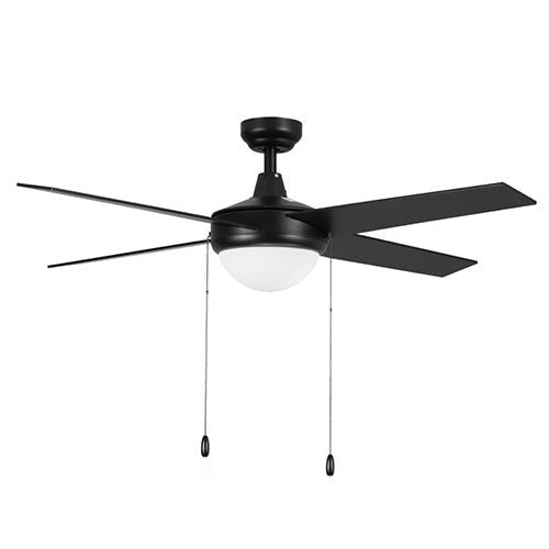 EVERETT 52 inch 4 - Blade Ceiling Fan with LED Light & Pull Chain - LEDMyPlace