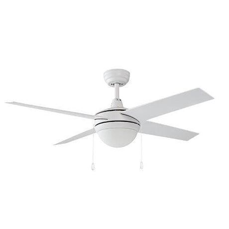 EVERETT 52 inch 4 - Blade Ceiling Fan with LED Light & Pull Chain - LEDMyPlace