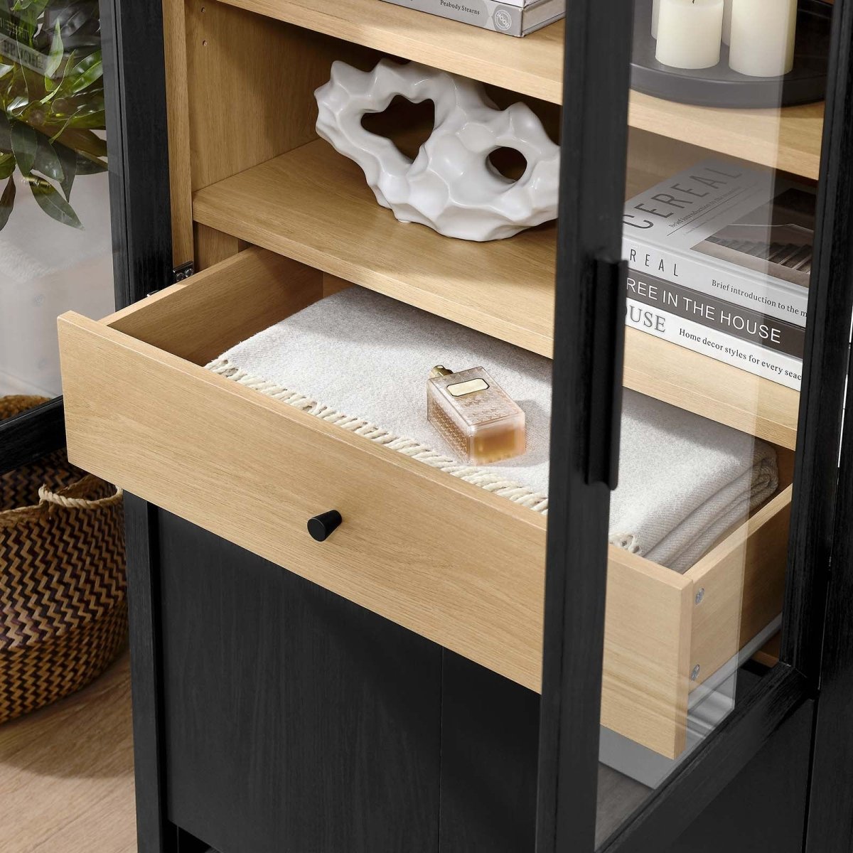 Evie Arched Tall Display Cabinet - BUILDMYPLACE