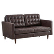 Exalt Tufted Leather Loveseat - BUILDMYPLACE