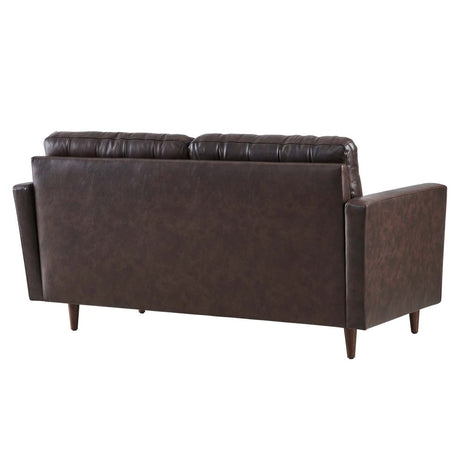 Exalt Tufted Leather Loveseat - BUILDMYPLACE