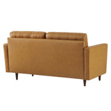 Exalt Tufted Leather Loveseat - BUILDMYPLACE