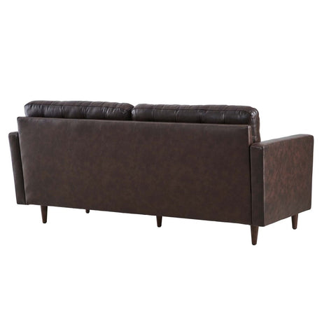 Exalt Tufted Leather Sofa - BUILDMYPLACE