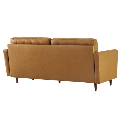 Exalt Tufted Leather Sofa - BUILDMYPLACE