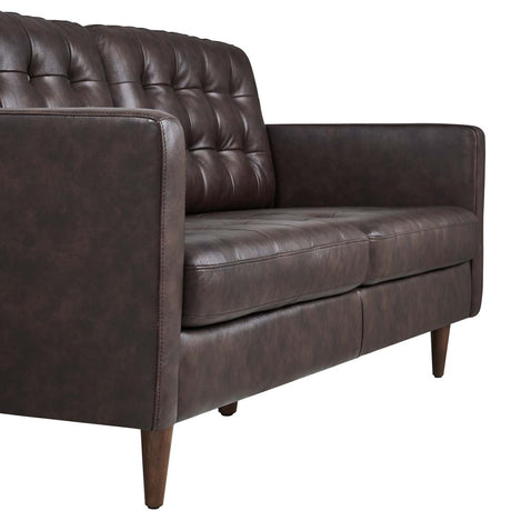 Exalt Tufted Leather Sofa - BUILDMYPLACE