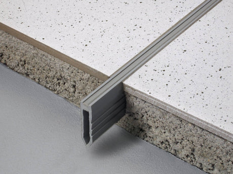 Expansion - And Movement Joint Profiles Gray 1 - 3/16 in. PVC Edge Trim for Thin Bed Installation. - BUILDMYPLACE