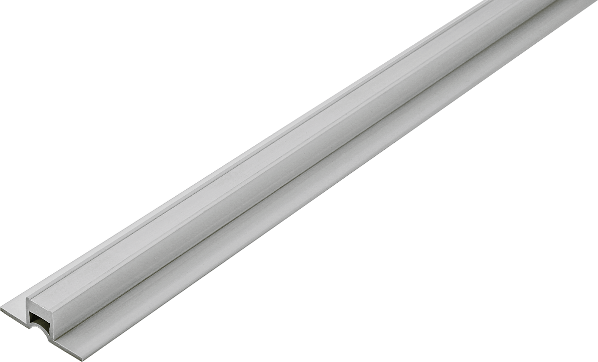 Expansion - And Movement Joint Profiles Gray 1/2 in. PVC Edge Trim for Thin Bed Installation | Narrow Unpunched Base - BUILDMYPLACE