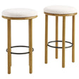 Fable Boucle Fabric Bar Stools - Set of 2 - BUILDMYPLACE