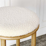 Fable Boucle Fabric Bar Stools - Set of 2 - BUILDMYPLACE