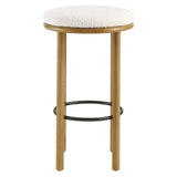 Fable Boucle Fabric Bar Stools - Set of 2 - BUILDMYPLACE