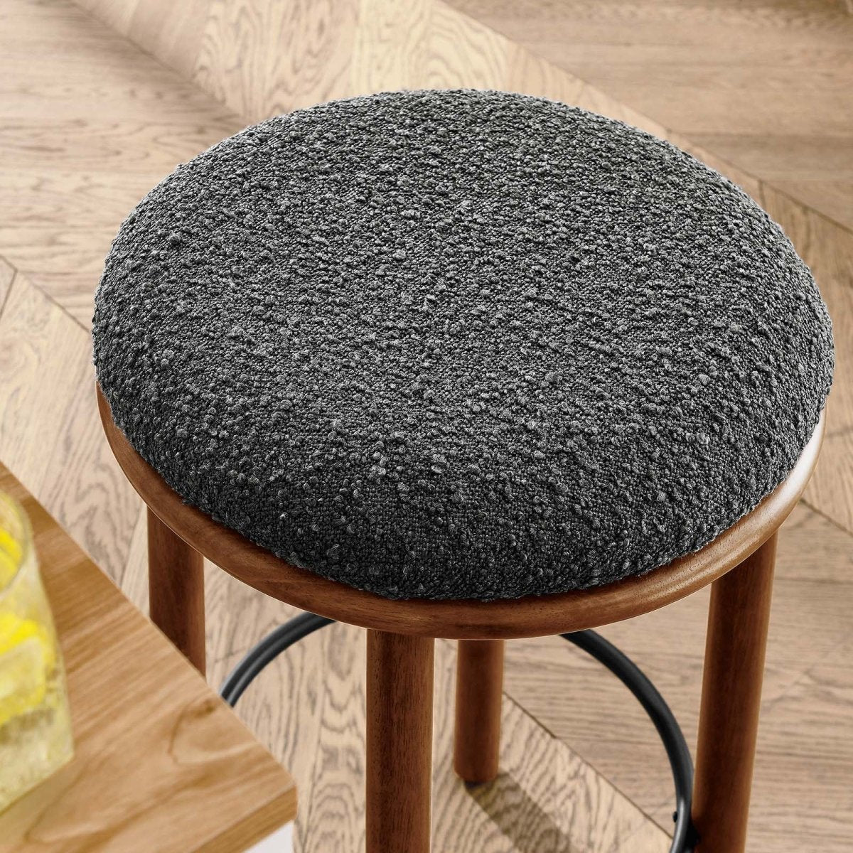 Fable Boucle Fabric Counter Stools - Set of 2 - BUILDMYPLACE
