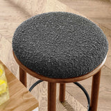 Fable Boucle Fabric Counter Stools - Set of 2 - BUILDMYPLACE