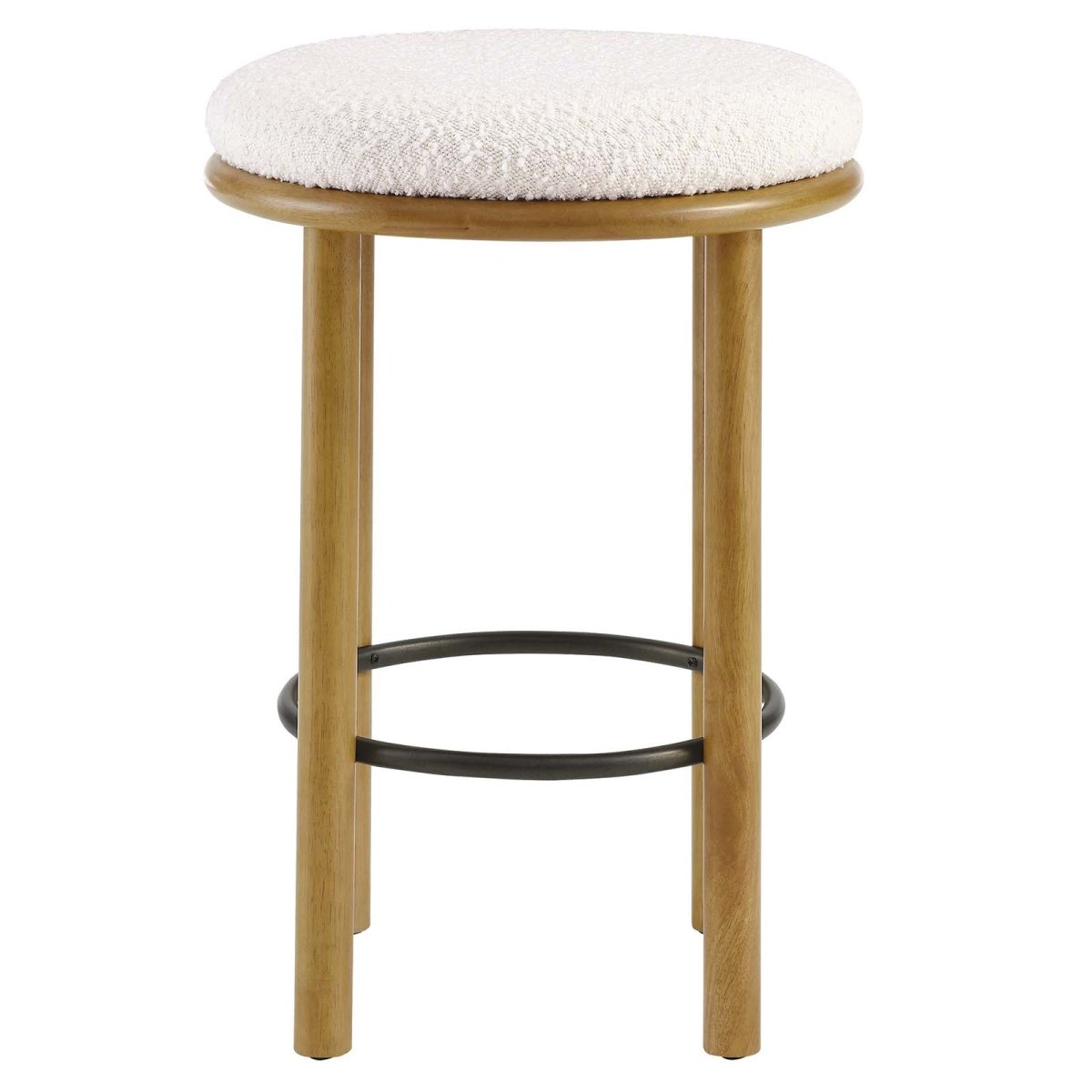 Fable Boucle Fabric Counter Stools - Set of 2 - BUILDMYPLACE