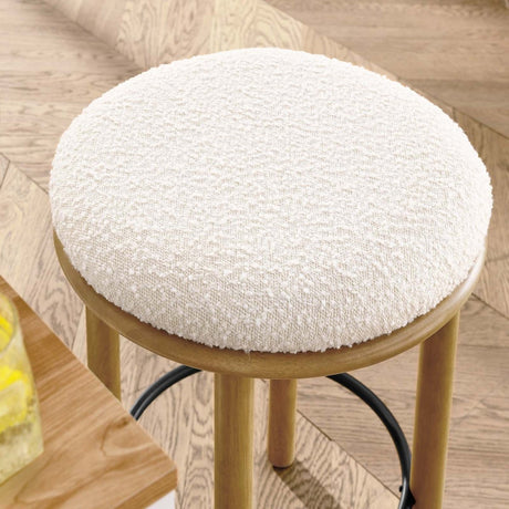 Fable Boucle Fabric Counter Stools - Set of 2 - BUILDMYPLACE