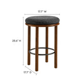 Fable Boucle Fabric Counter Stools - Set of 2 - BUILDMYPLACE