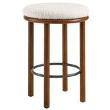Fable Boucle Fabric Counter Stools - Set of 2 - BUILDMYPLACE