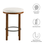 Fable Boucle Fabric Counter Stools - Set of 2 - BUILDMYPLACE
