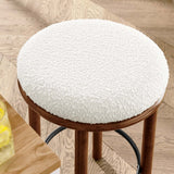 Fable Boucle Fabric Counter Stools - Set of 2 - BUILDMYPLACE