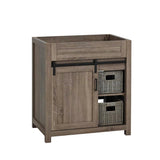 Farm Barn Freestanding Solid Wood Antique Brown Bathroom Vanity Cabinet Without Top - BUILDMYPLACE