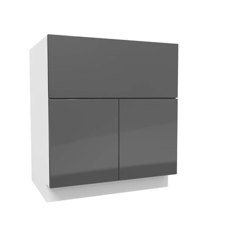 Farm Sink Base Cabinet | Milano Slate | 30W x 34.5H x 24D - BUILDMYPLACE