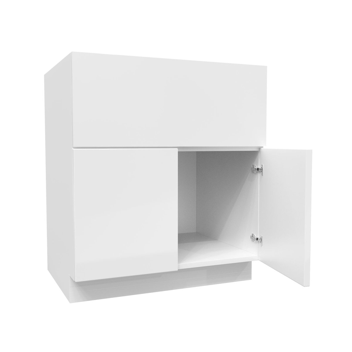 Farm Sink Base Cabinet | Milano White | 30W x 34.5H x 24D - BUILDMYPLACE