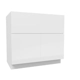 Farm Sink Base Cabinet | Milano White | 36W x 34.5H x 24D - BUILDMYPLACE