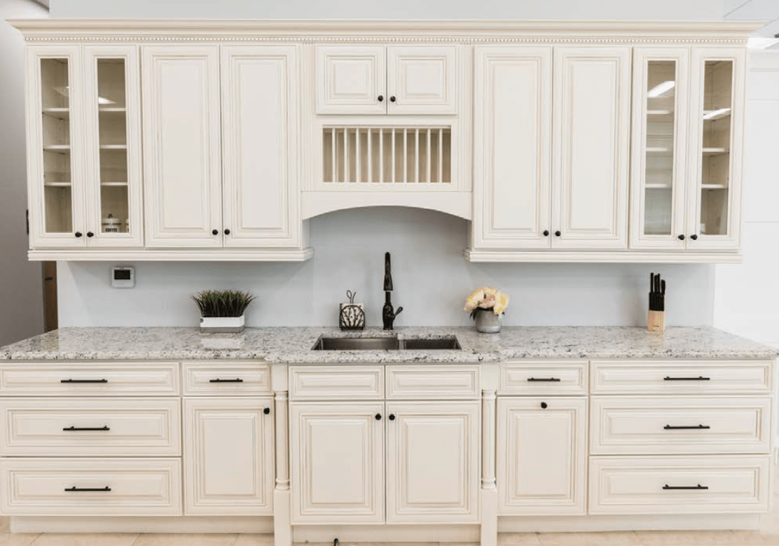 Farmhouse Sink Base Cabinet - 36W X 34 - 1/2H X 24D - Charleston White - BUILDMYPLACE