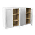 Fashion White - 30" High 4 Door Wall Cabinet | 48"W x 30"H x 12"D - BUILDMYPLACE