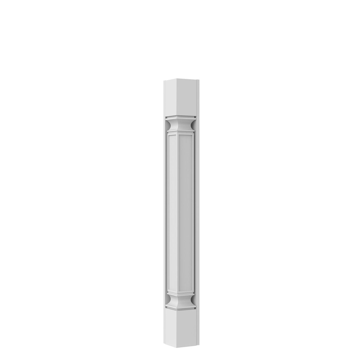 Fashion White - Corner Post - Square| 3"W x 34.5"H x 3"D - BUILDMYPLACE