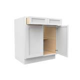 Fashion White - Double Door Base Cabinet | 30"W x 34.5"H x 24"D - BUILDMYPLACE