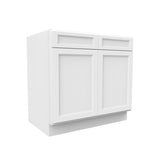 Fashion White - Double Door Base Cabinet | 36"W x 34.5"H x 24"D - BUILDMYPLACE