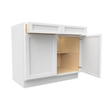 Fashion White - Double Door Base Cabinet | 39"W x 34.5"H x 24"D - BUILDMYPLACE