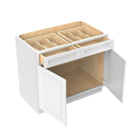 Fashion White - Double Door Base Cabinet | 39"W x 34.5"H x 24"D - BUILDMYPLACE