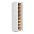 Fashion White - Double Door Utility Cabinet | 24"W x 90"H x 24"D - BUILDMYPLACE