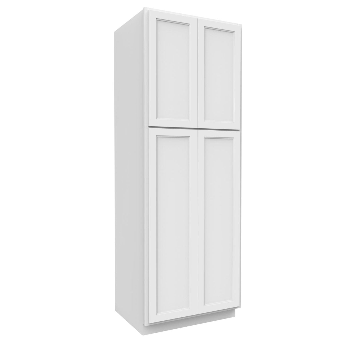 Fashion White - Double Door Utility Cabinet | 30"W x 84"H x 24"D - BUILDMYPLACE