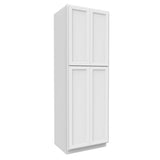 Fashion White - Double Door Utility Cabinet | 30"W x 90"H x 24"D - BUILDMYPLACE