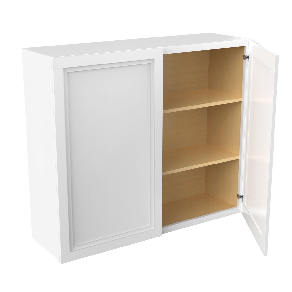 Fashion White - Double Door Wall Cabinet | 42"W x 36"H x 12"D - BUILDMYPLACE