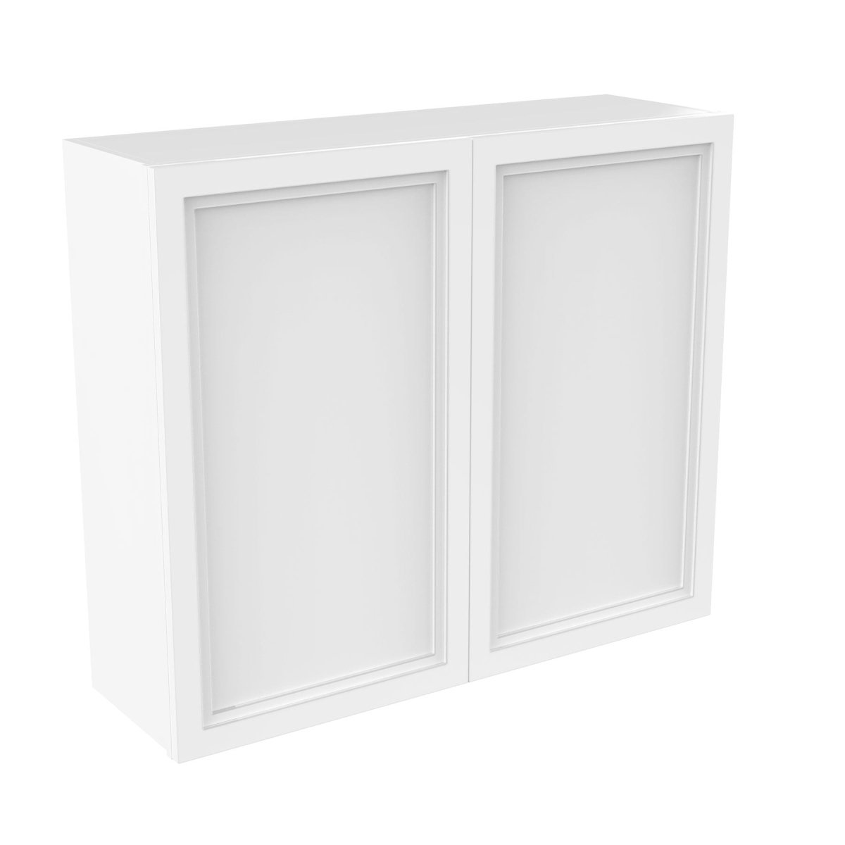 Fashion White - Double Door Wall Cabinet | 42"W x 36"H x 12"D - BUILDMYPLACE