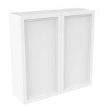 Fashion White - Double Door Wall Cabinet | 42"W x 42"H x 12"D - BUILDMYPLACE