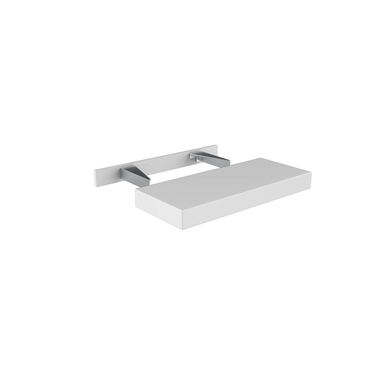 Fashion White - Floating Shelf | 24"W x 2.5"H x 10"D - BUILDMYPLACE