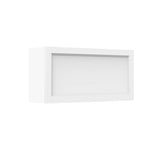 Fashion White - Horizontal Wall Cabinet | 36"W x 18"H x 12"D - BUILDMYPLACE