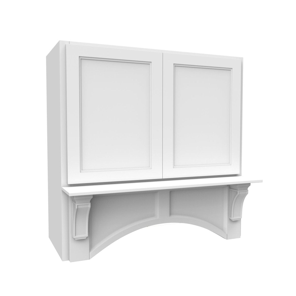 Fashion White - Mantle Hood | 36"W x 36"H x 21"D - BUILDMYPLACE
