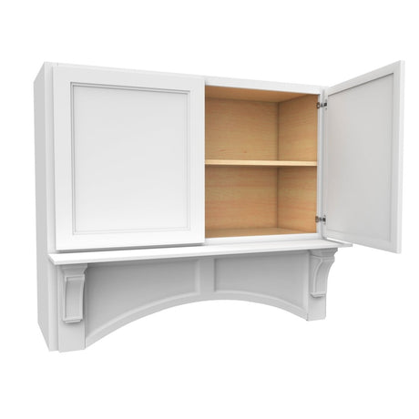 Fashion White - Mantle Hood | 42"W x 36"H x 21"D - BUILDMYPLACE