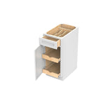 Fashion White - Single Door Base Cabinet | 15"W x 34.5"H x 24"D - BUILDMYPLACE