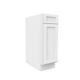 Fashion White - Single Door & Drawer Base Cabinet | 12"W x 34.5"H x 24"D - BUILDMYPLACE